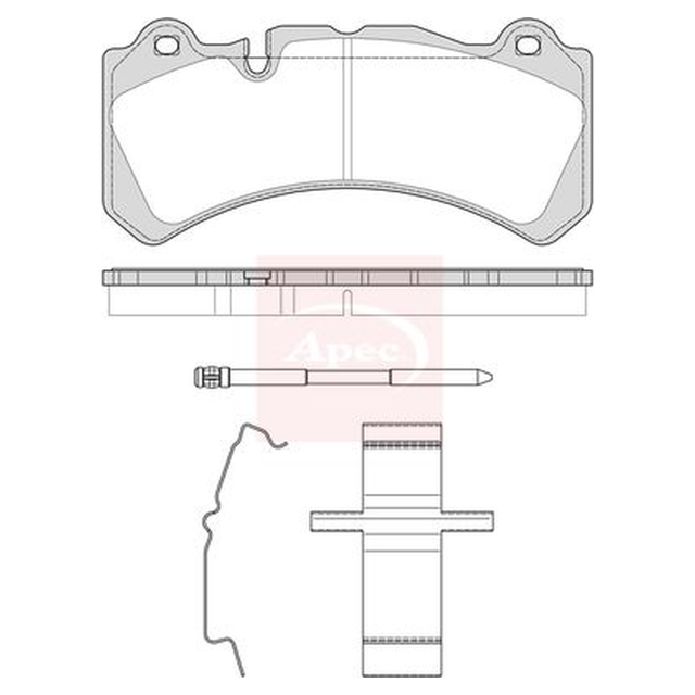 Apec Brake Pads Set PAD2521 - image 5