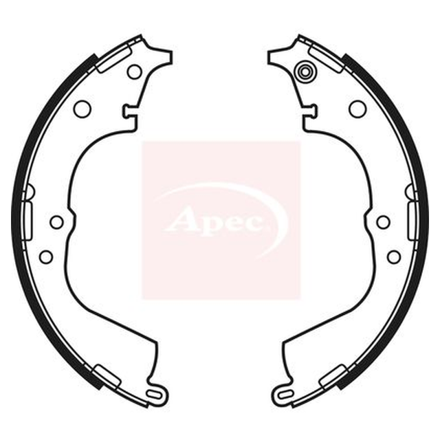 Apec Brake Shoes Set SHU564 - image 2