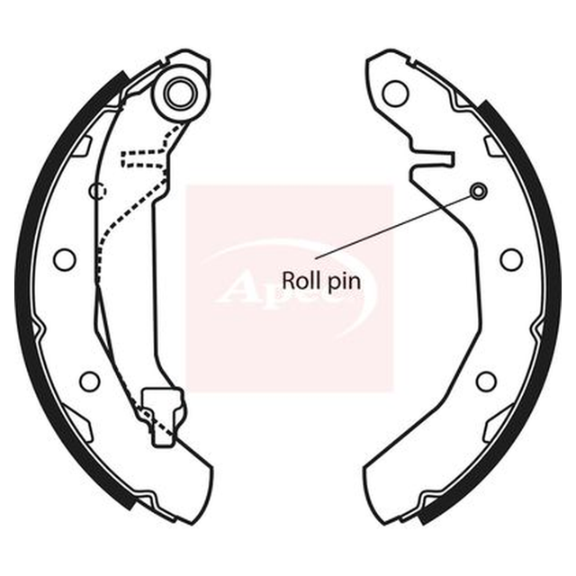 Apec Brake Shoes Set SHU577 - image 2