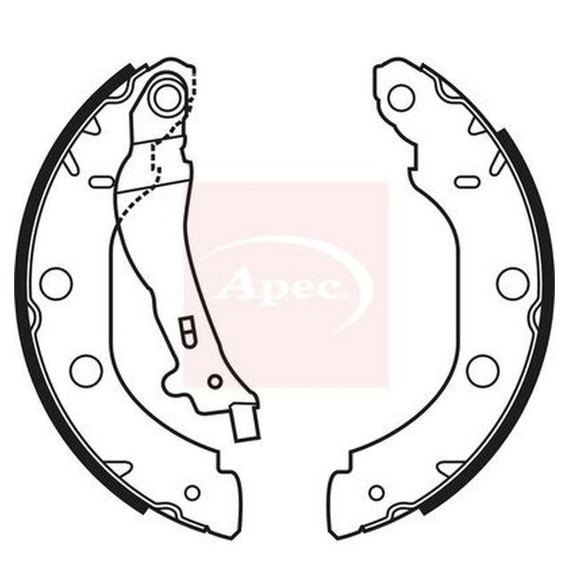 Apec Brake Shoes Set SHU580 - image 2