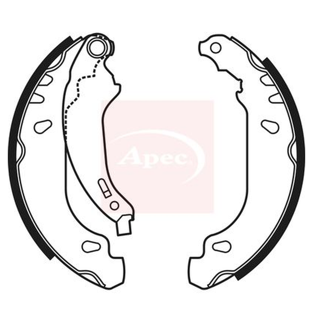 Apec Brake Shoes Set SHU607 - image 2