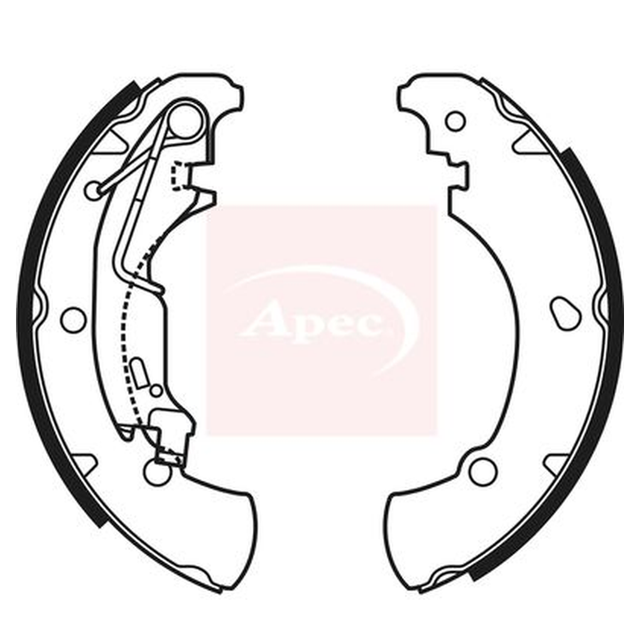Apec Brake Shoes Set SHU667 - image 2