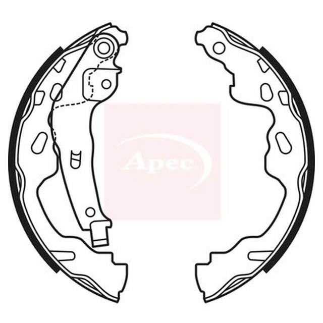 Apec Brake Shoes Set SHU670 - image 2