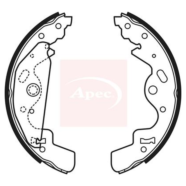 Apec Brake Shoes Set SHU673 - image 2