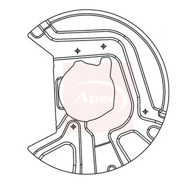 Apec Brake Disc Splash Panel ASG1072