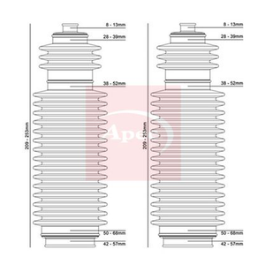 Apec Steering Rack Boot Kit ACB3003