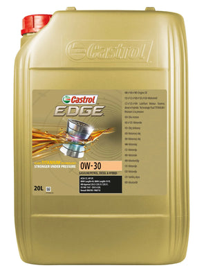 Castrol EDGE 0W-30 Fully Synthetic Engine Oil 20L - tradevehicleparts.co.uk