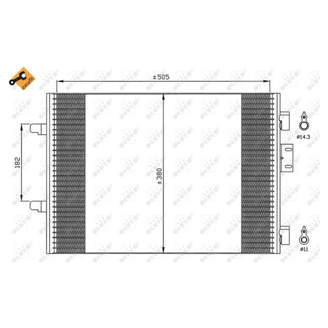 NRF Air Conditioning Condenser 35544A - image 2
