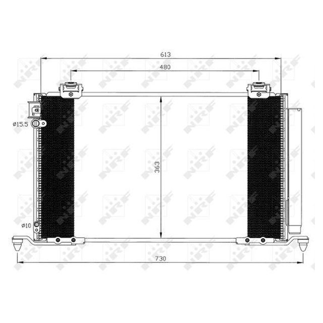 NRF Air Conditioning Condenser 35595A - image 5