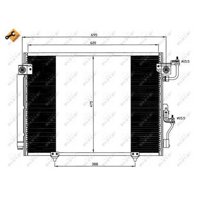 NRF Air Conditioning Condenser 35619A - image 5