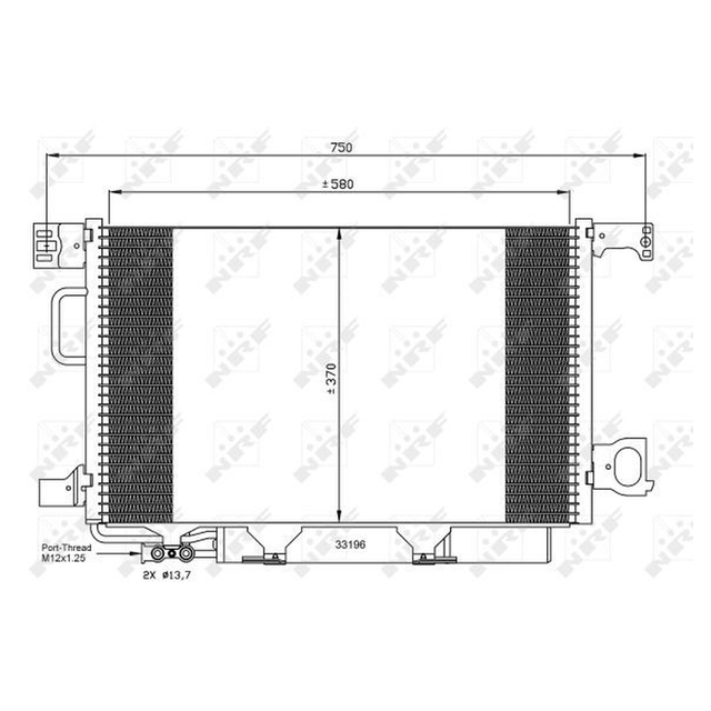NRF Air Conditioning Condenser 35623A - image 2