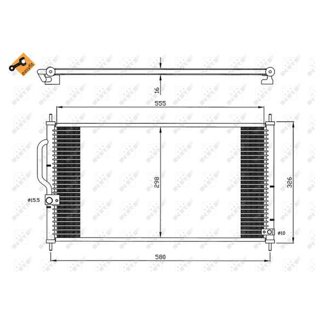 NRF Air Conditioning Condenser 35627A - image 2