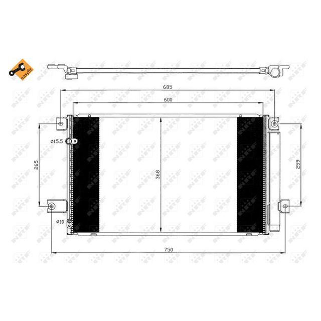 NRF Air Conditioning Condenser 35628A - image 5