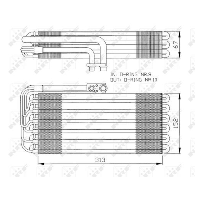 NRF Air Conditioning Evaporator 36064B - image 5