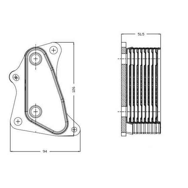 NRF Oil Cooler 31823B - image 5