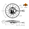 NRF Engine Cooling Radiator Fan 470054A thumbnail