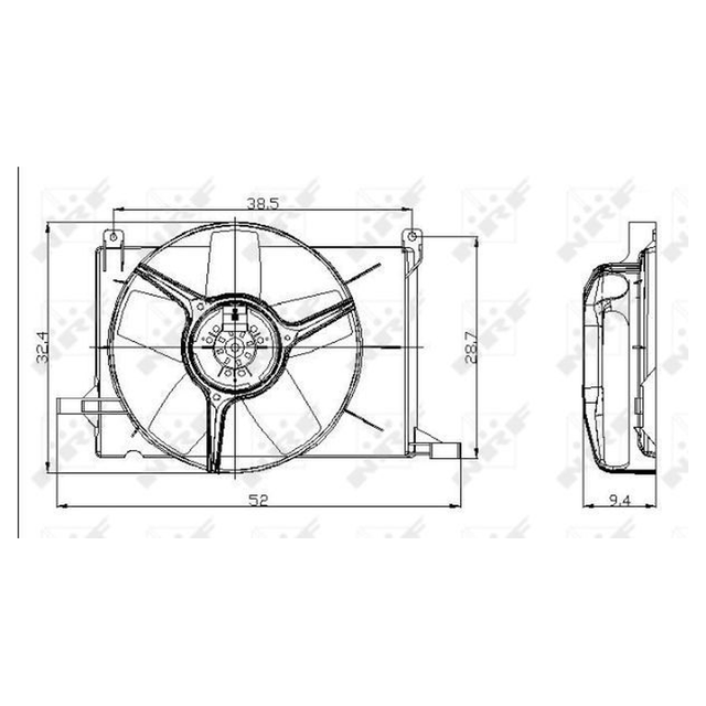 NRF Engine Cooling Radiator Fan 47009A - image 5