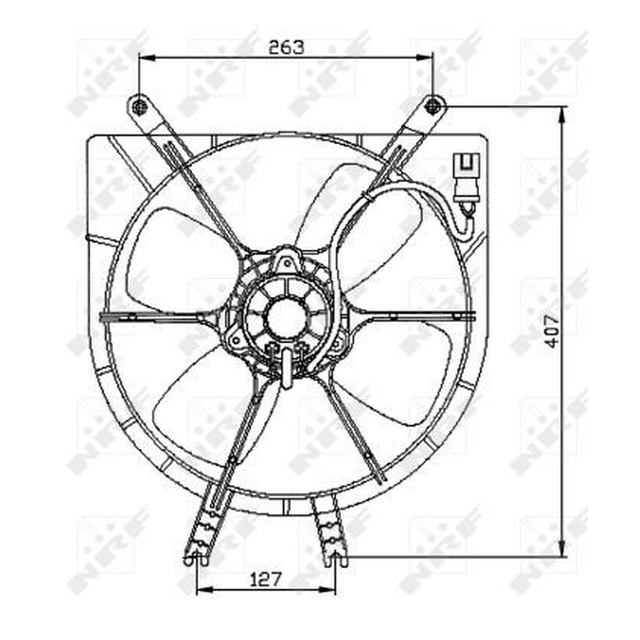NRF Engine Cooling Radiator Fan 47042A - image 5
