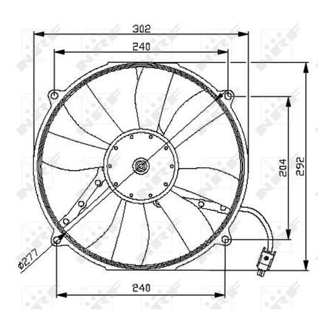 NRF Engine Cooling Radiator Fan 47046A - image 5