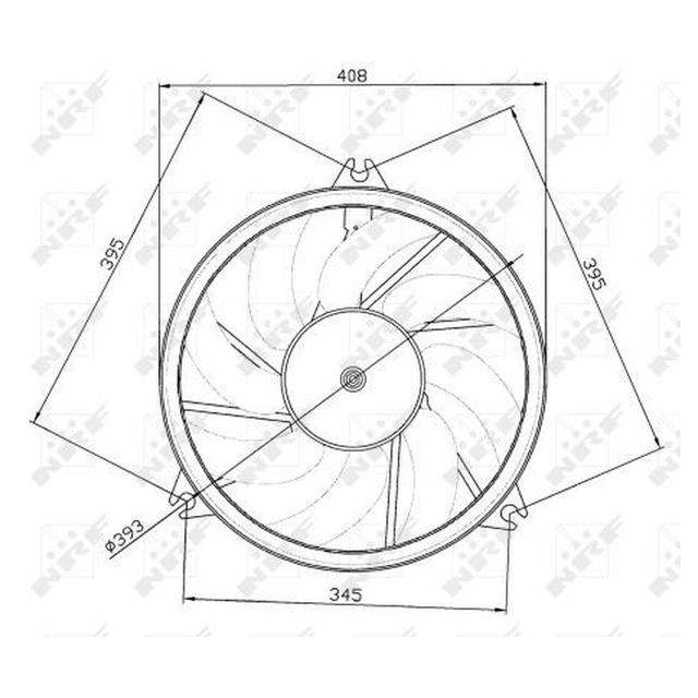 NRF Engine Cooling Radiator Fan 47049A - image 5