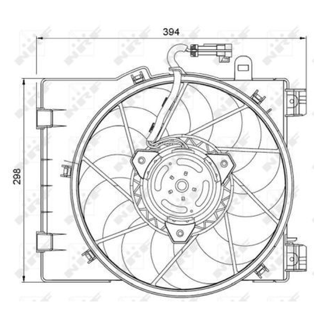 NRF Engine Cooling Radiator Fan 47063A - image 5