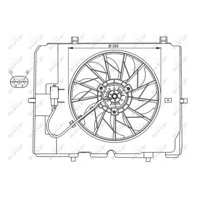 NRF Engine Cooling Radiator Fan 47067A - image 5