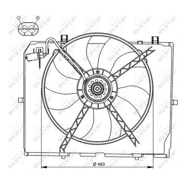 NRF Engine Cooling Radiator Fan 47066A - image 5