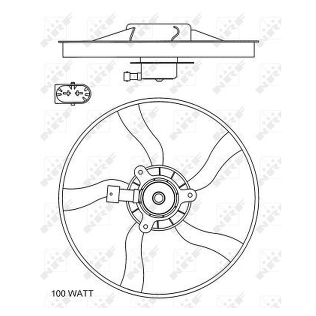 NRF Engine Cooling Radiator Fan 47070A - image 5