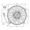 NRF Engine Cooling Radiator Fan 47073A thumbnail