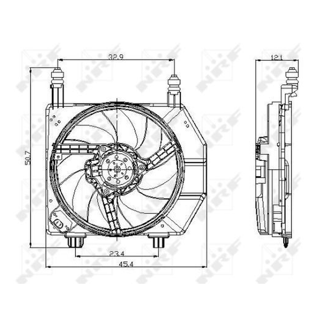 NRF Engine Cooling Radiator Fan 47077A - image 2