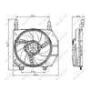 NRF Engine Cooling Radiator Fan 47077A thumbnail