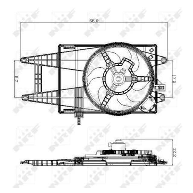 NRF Engine Cooling Radiator Fan 47243A - image 2