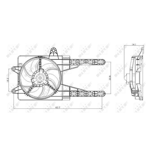 NRF Engine Cooling Radiator Fan 47247A - image 2