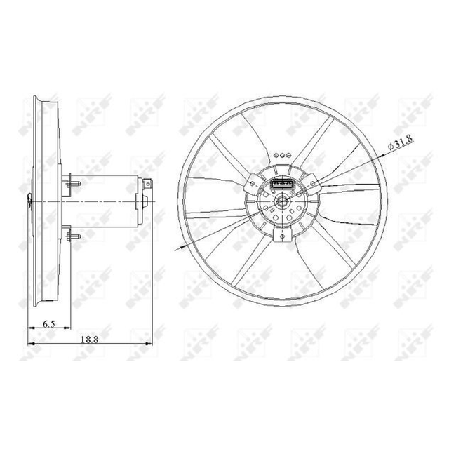 NRF Engine Cooling Radiator Fan 47401A - image 5