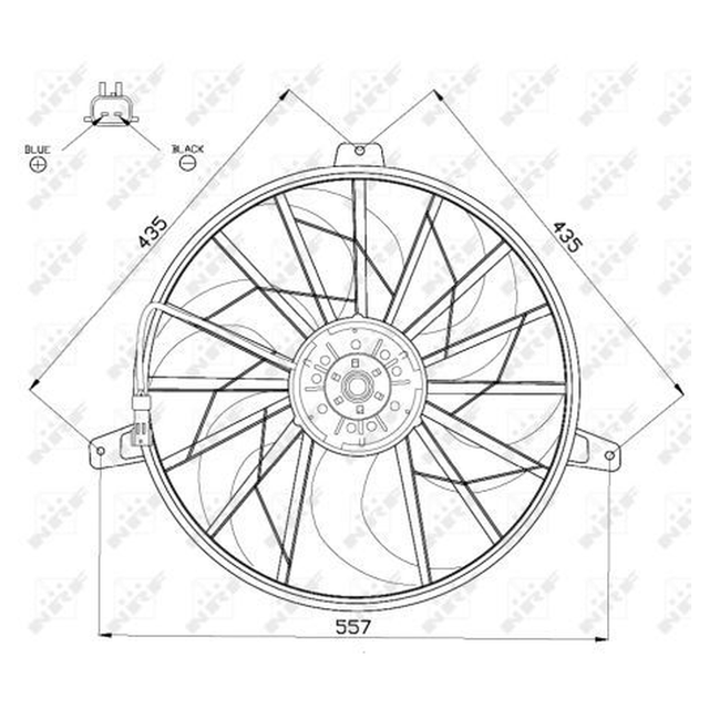 NRF Engine Cooling Radiator Fan 47524A - image 2