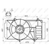 NRF Engine Cooling Radiator Fan 47525A thumbnail