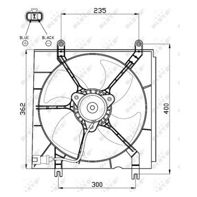 NRF Engine Cooling Radiator Fan 47526A - image 2