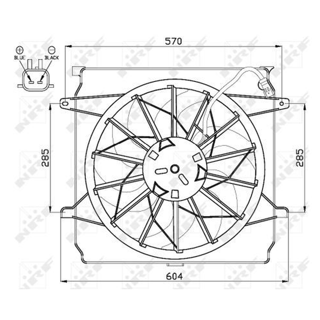 NRF Engine Cooling Radiator Fan 47529A - image 2