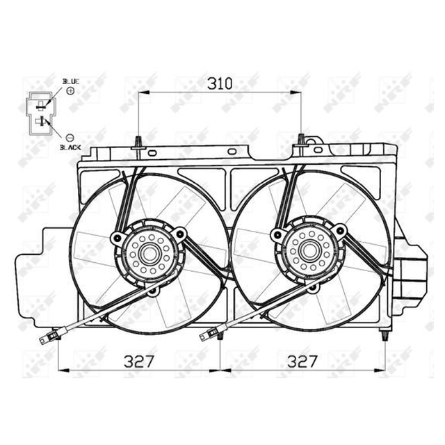 NRF Engine Cooling Radiator Fan 47538A - image 2