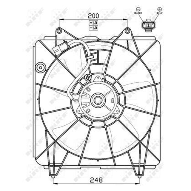 NRF Engine Cooling Radiator Fan 47545A - image 2
