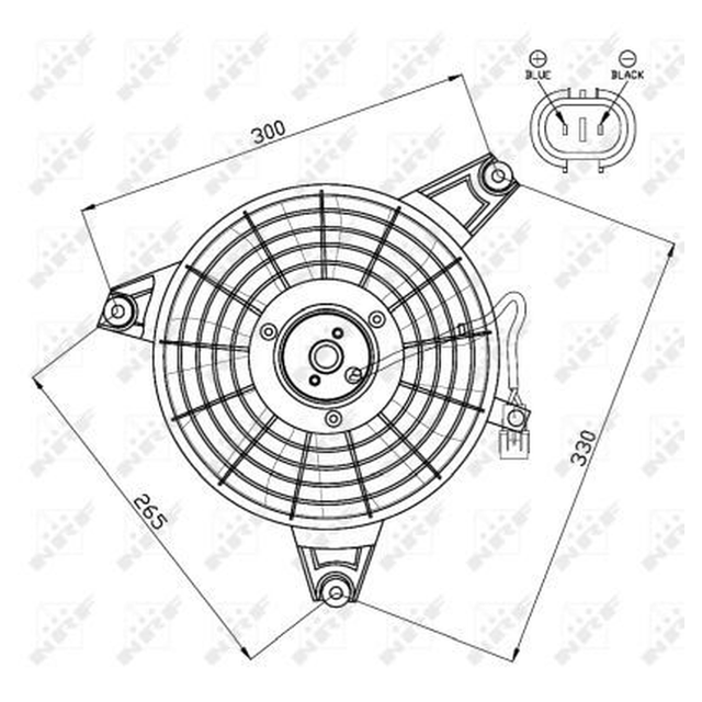 NRF Engine Cooling Radiator Fan 47548A - image 2