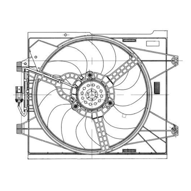NRF Engine Cooling Radiator Fan 47655A - image 2