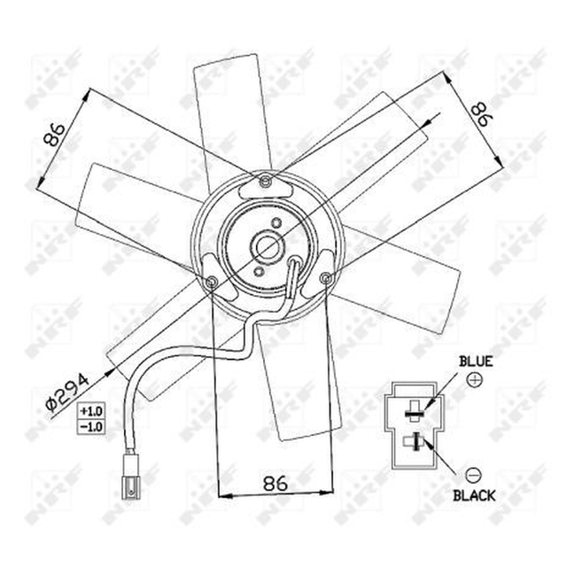 NRF Engine Cooling Radiator Fan 47657A - image 5