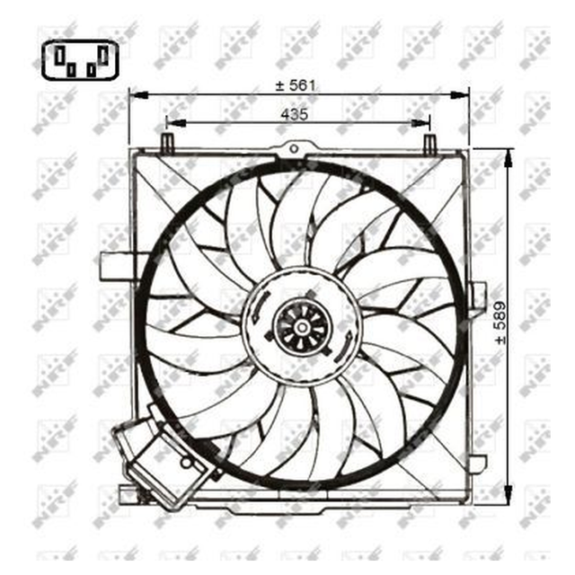 NRF Engine Cooling Radiator Fan 47732A - image 5