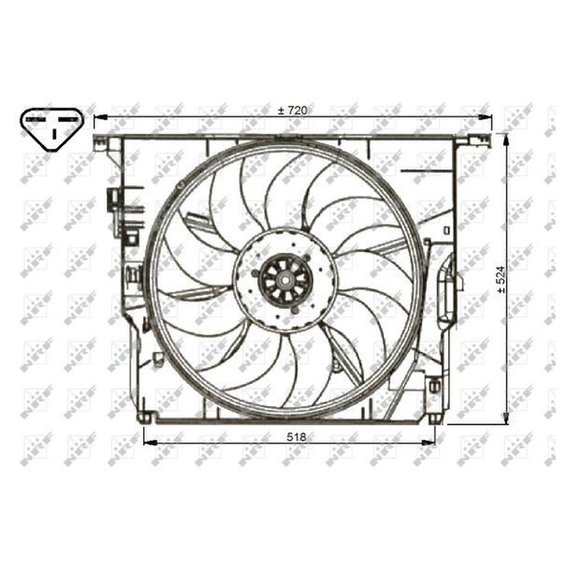 NRF Engine Cooling Radiator Fan 47739A - image 2
