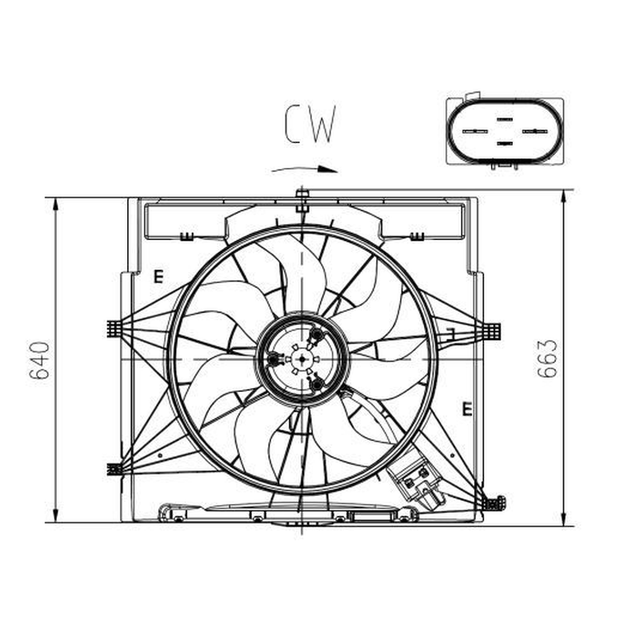 NRF Engine Cooling Radiator Fan 47920A - image 5