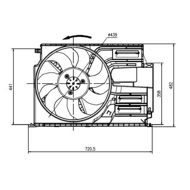 NRF Engine Cooling Radiator Fan 47922A - image 5