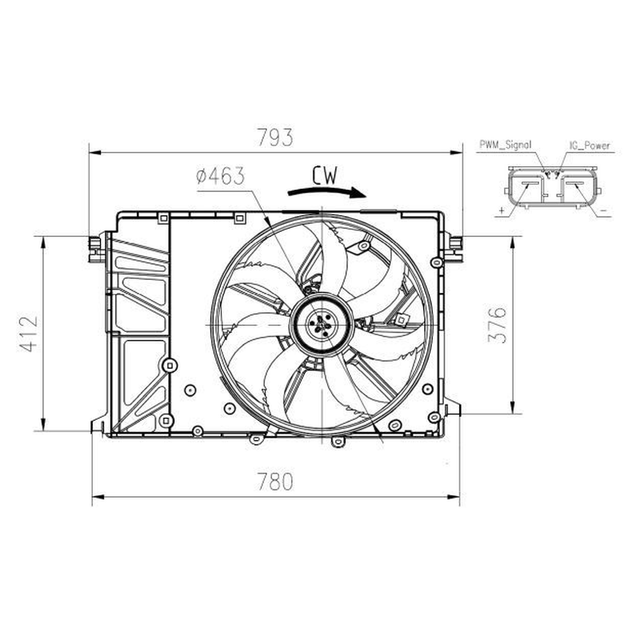 NRF Engine Cooling Radiator Fan 47932A - image 5
