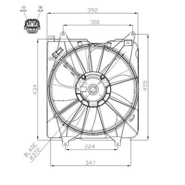 NRF Engine Cooling Radiator Fan 47935A - image 5