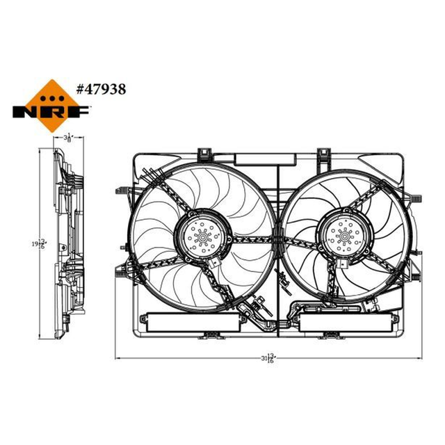 NRF Engine Cooling Radiator Fan 47938A - image 2